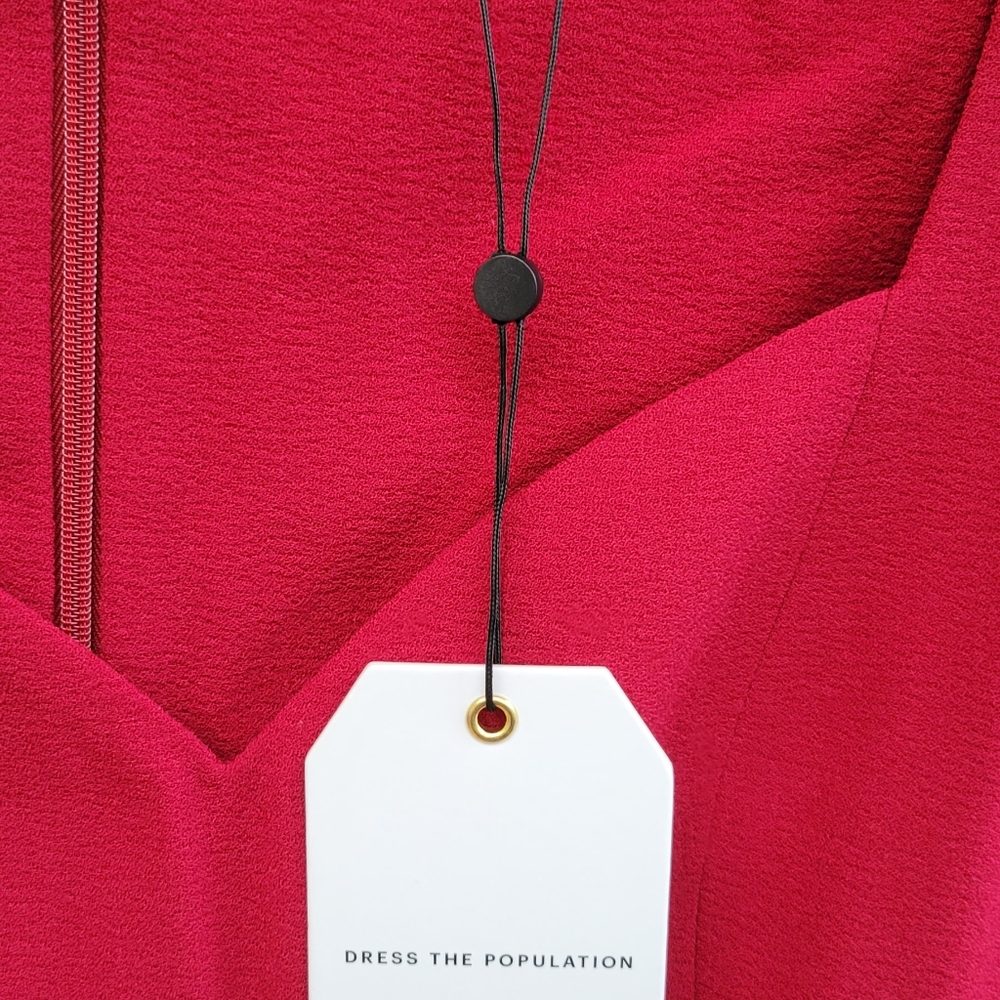 Dress the Population Elle Dress in Garnet NWT Sz L